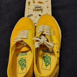 Vans Yellow and White  Sesame Street Tennis Shoe